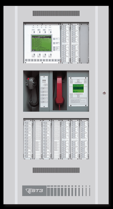 Edwards EST3 fire alarm control panel cabinet